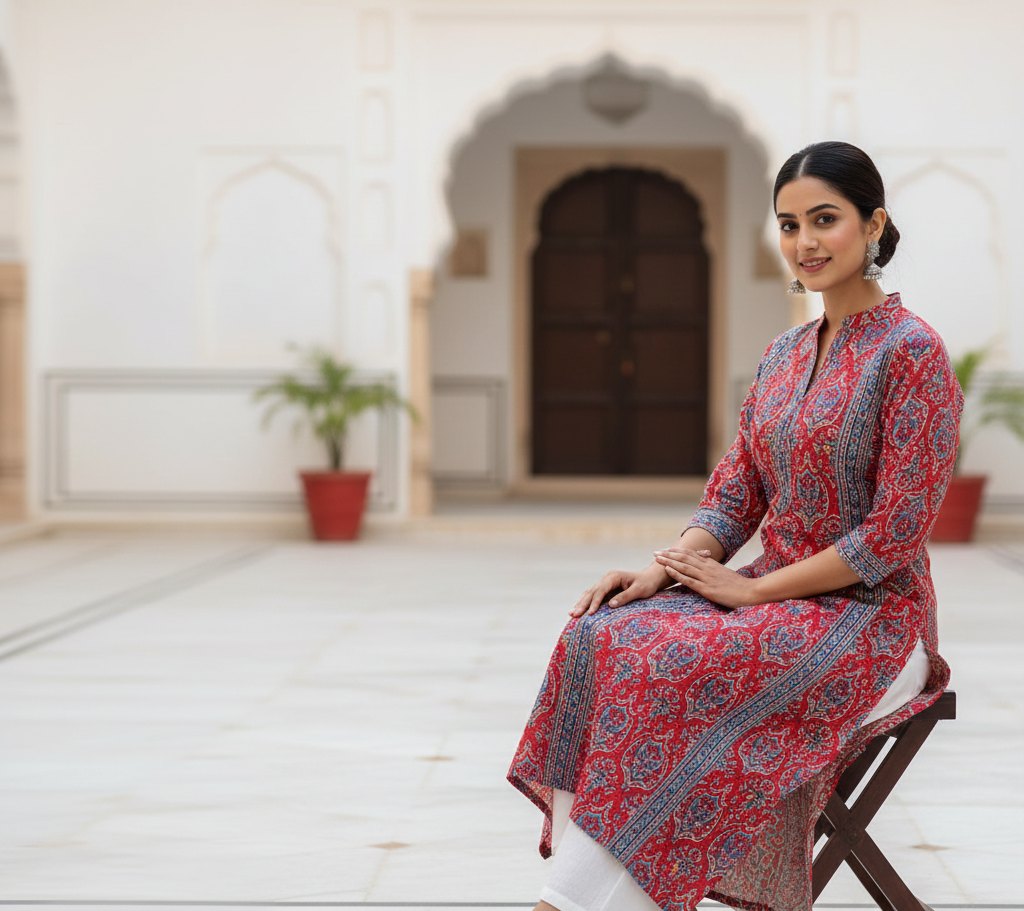 Breathable cotton kurtas by Aaryaa Fashion