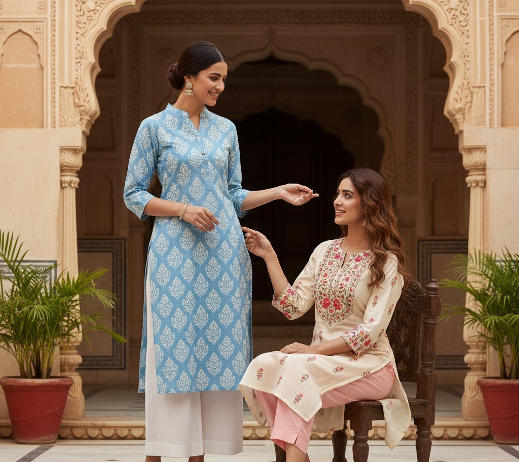 Everyday printed kurtas for women by Aaryaa
